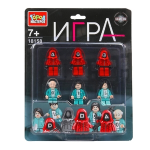 Конструктор фигурки игра в кальмара - 6 шт