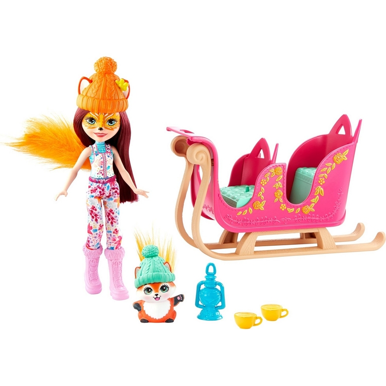 Игровой набор Enchantimals Рождественские сани
