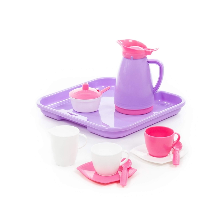 Набор детской посуды Алиса с подносом на 2 персоны Pretty Pink