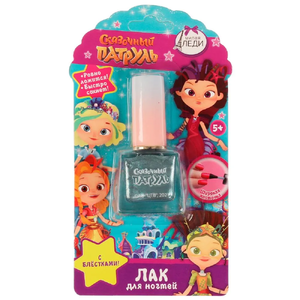 Лак для ногтей СКАЗОЧНЫЙ ПАТРУЛЬ с блестками, изумрудный, 9,5 мл