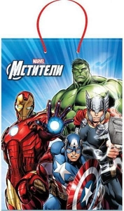 Пакет подарочный marvel мстители, 33х46х20см, глянцевый