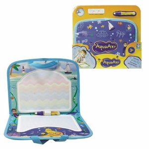 Игровой Коврик Для Рисования Aquaart С Ручками Синий