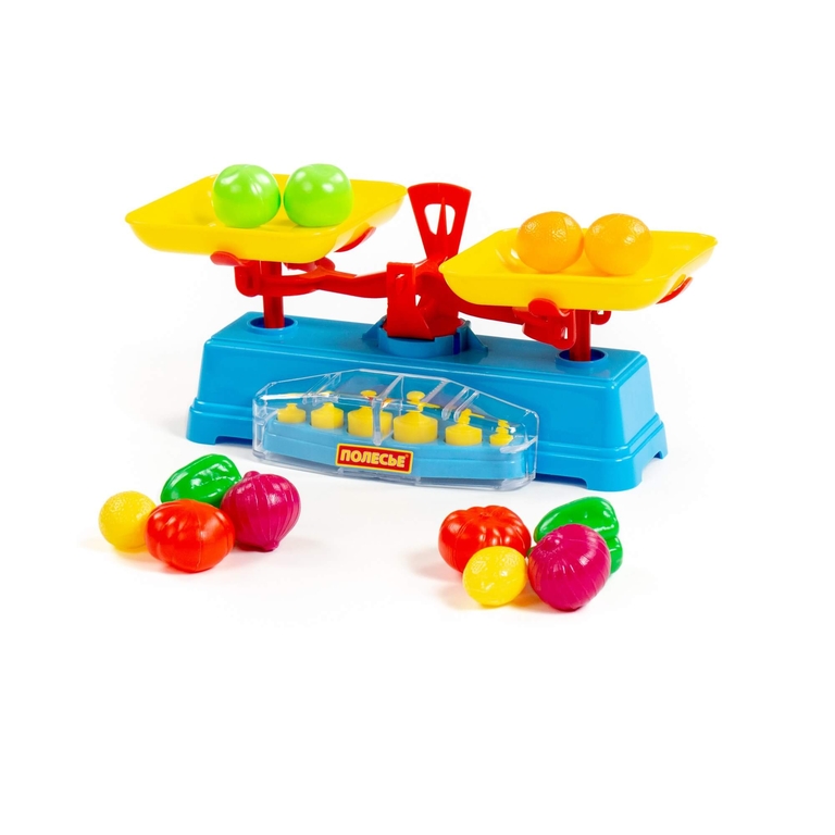 Игровой набор  Весы  + Набор продуктов  12 элементов