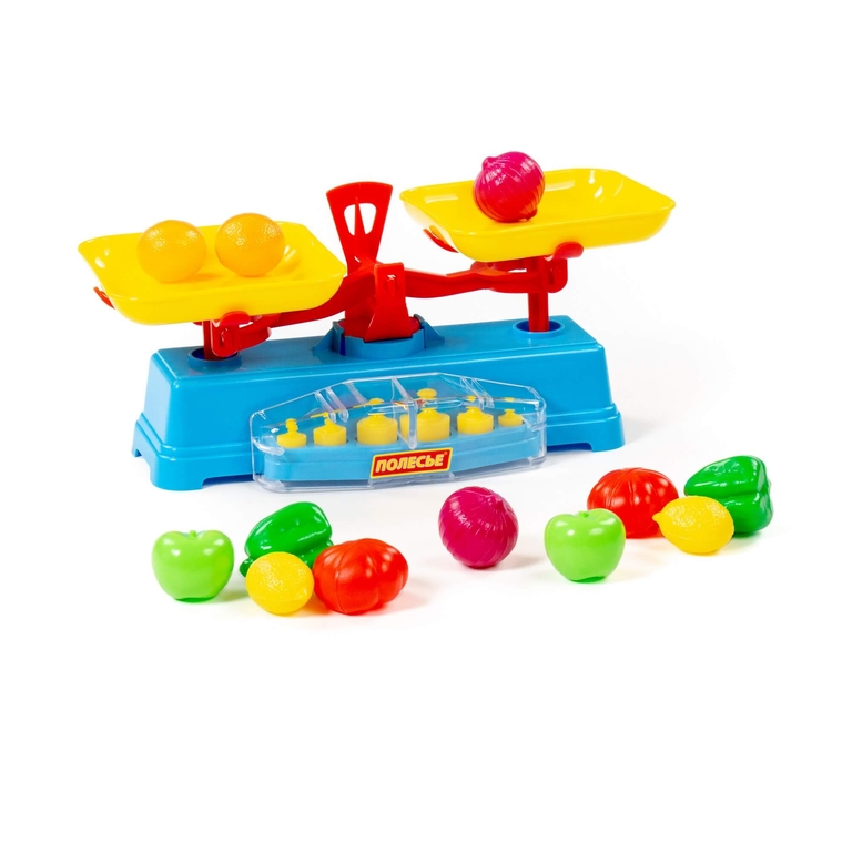 Игровой набор  Весы  + Набор продуктов  12 элементов