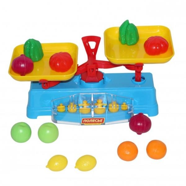 Игровой набор  Весы  + Набор продуктов  12 элементов