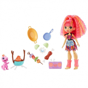 Игровой набор Cave Club® с куклой Эмберли и барбекю 595451