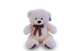 Медведь светлый с бантом 6363В/50ск