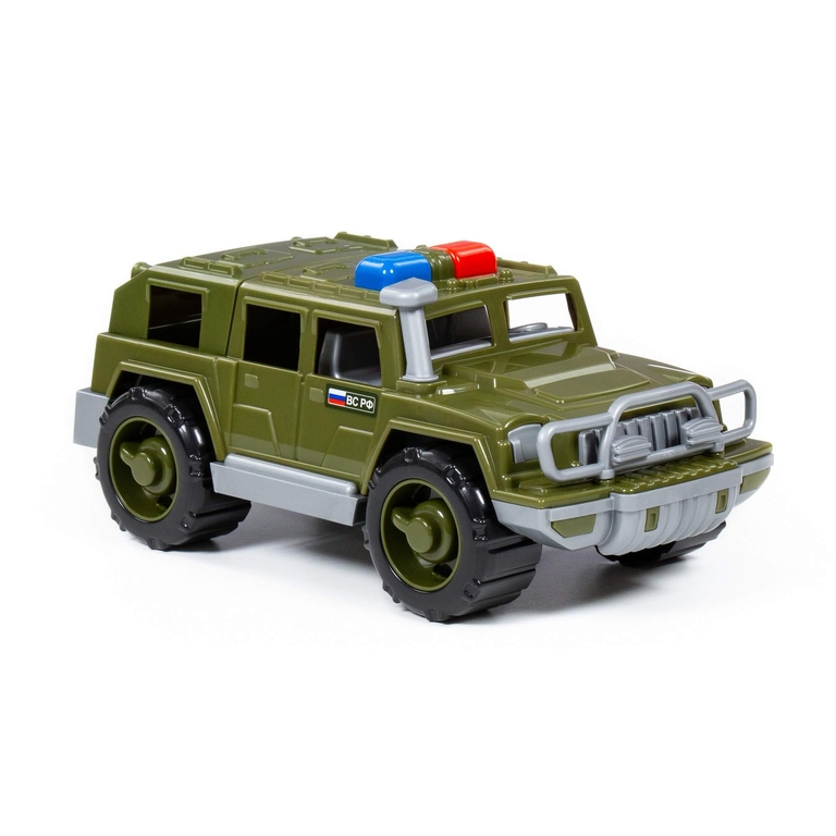 Автомобиль-джип военный патрульный Защитник РФ в коробке
