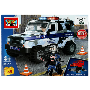 Конструктор Uaz Hunter Спецназ, 49  дет  (легко собрать)