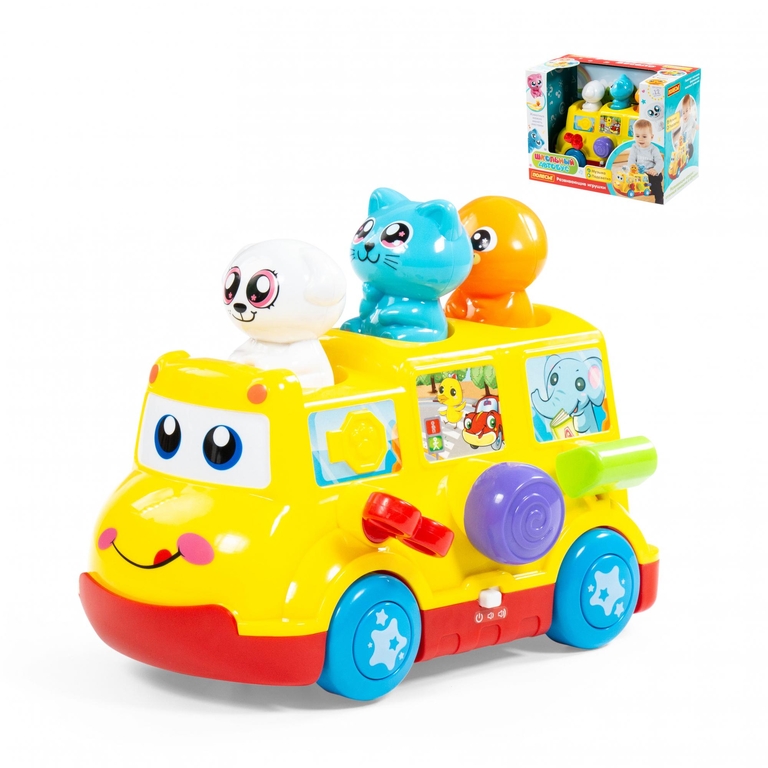 Игрушка развивающая  Школьный автобус   в коробке