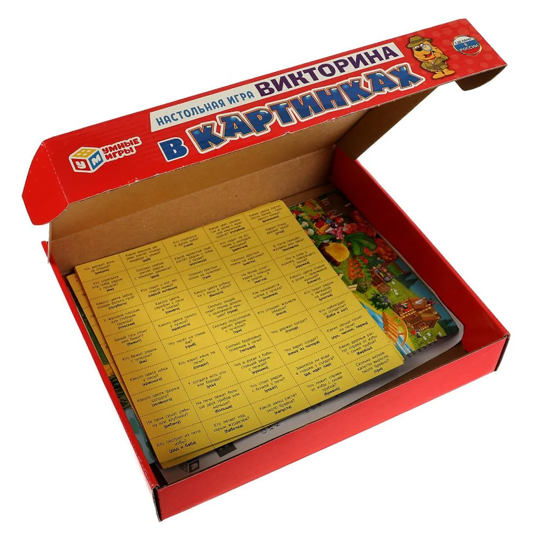 Игра настольная Викторина-виммельбух по русским народным сказкам