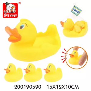 Набор игрушек для купания Уточки 4 шт сетка 801585