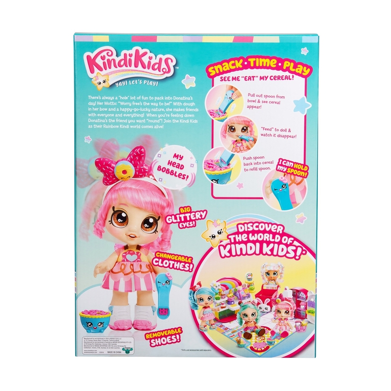 Кинди Кидс Игровой набор Кукла Донатина 25 см с акс ТМ Kindi Kids