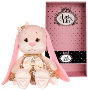 Зайка Jack&Lin в Золотом Платьице с Пайетками