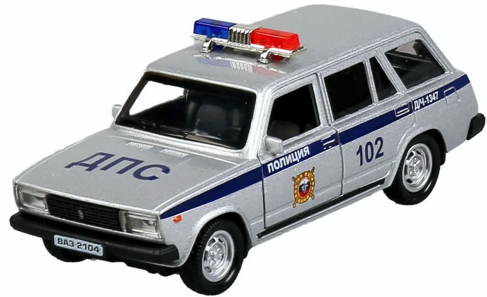 Машина ВАЗ-2104 Жигули Полиция 12 см