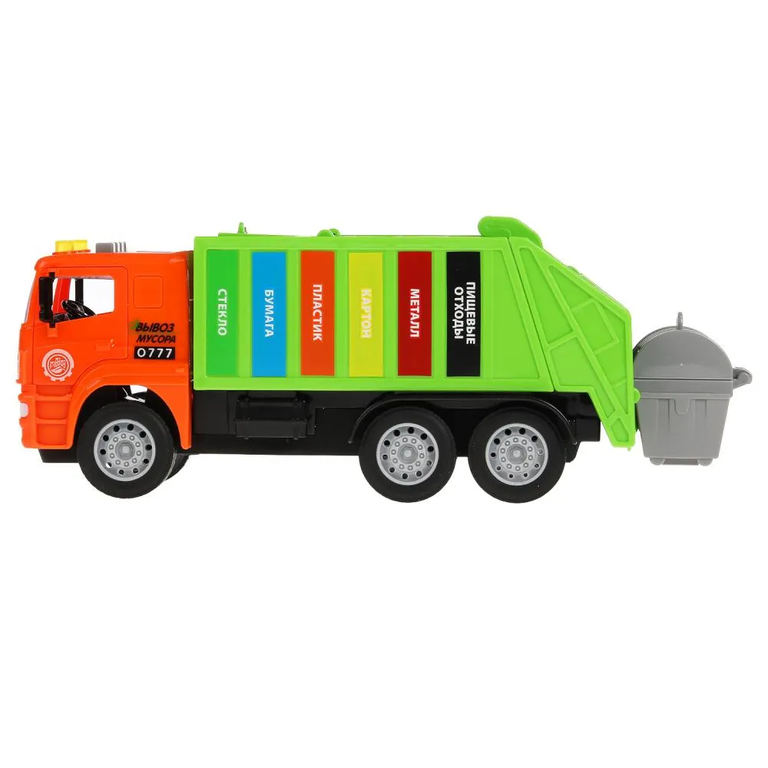 Модель пластиковая свет-звук KAMAZ МУСОРОВОЗ 30 см