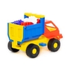 Набор для песочницы  № 15:  Кузя   автомобиль-самосвал + конструктор  Строитель   12 элементов