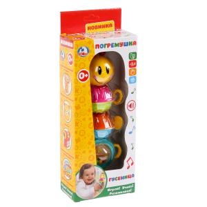 Игрушка ТМ Умка погремушка гусеница