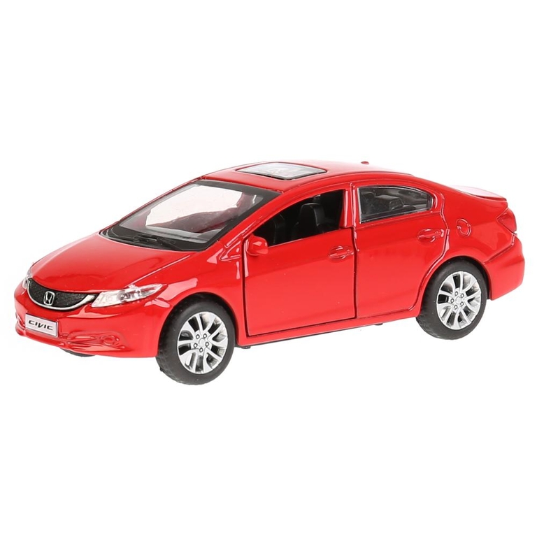 Модель металлическая HONDA CIVIC длина 12 см, красный