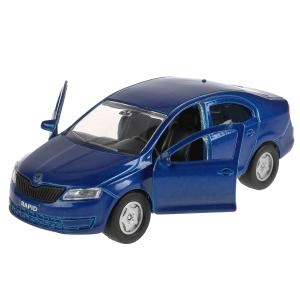 Машина Skoda rapid синяя 12 см