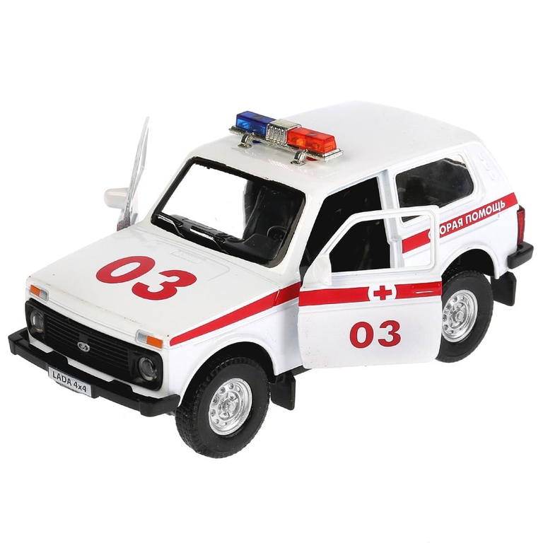 Машина со светом и звуком LADA 4x4 Скорая 12 см