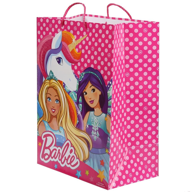 Пакет подарочный barbie 33х46х20см 276899