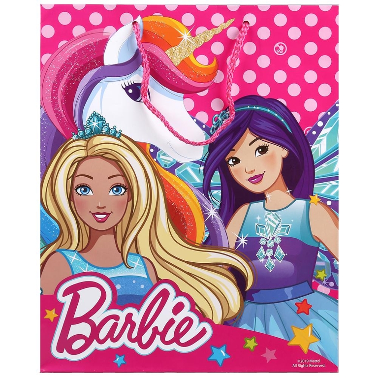 Пакет подарочный barbie 33х46х20см 276899