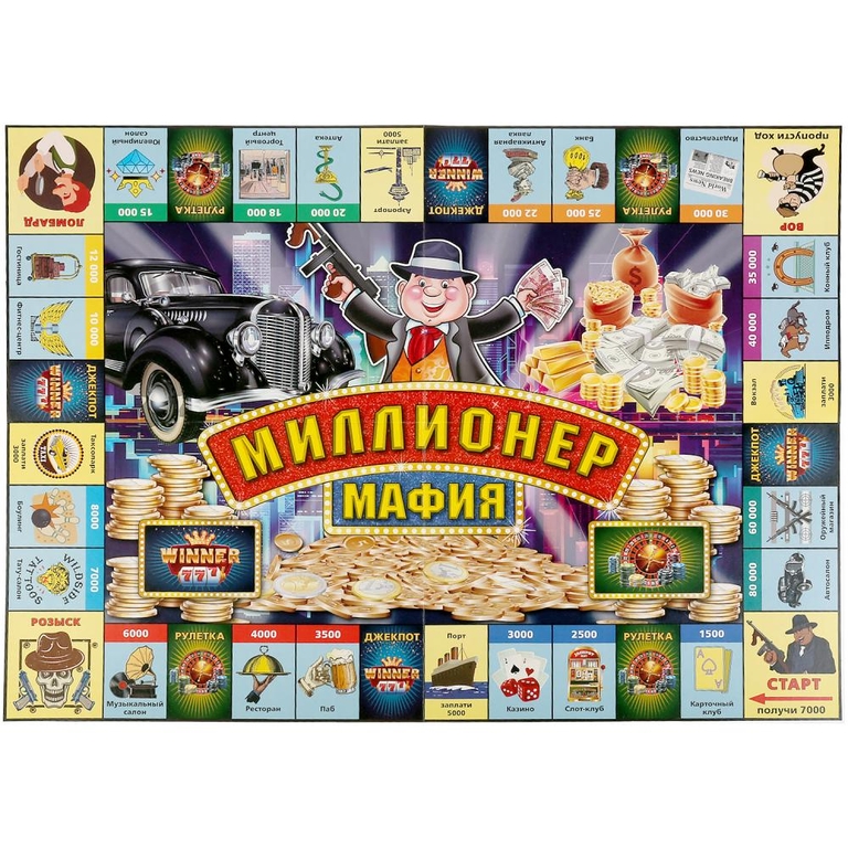 Настольная экономическая игра ТМ Умные игры миллионер мафия