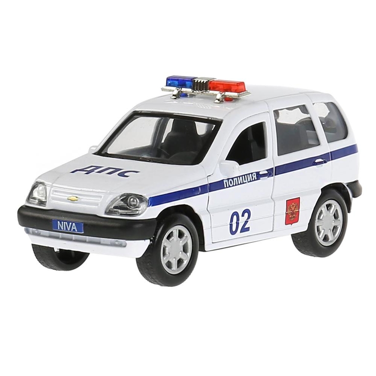 Машина Chevrolet niva Полиция 12 см белая
