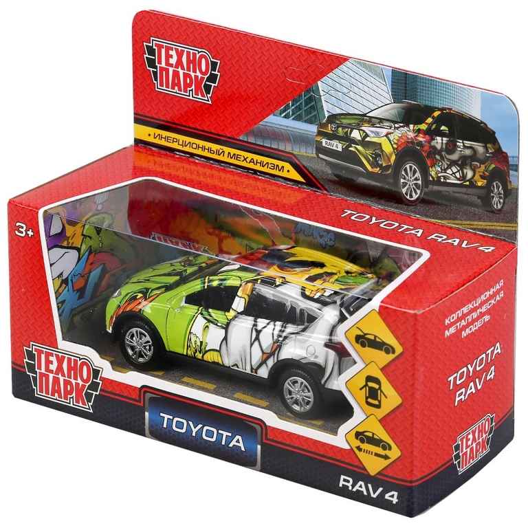 Машина TOYOTA rav4 граффити 12 см