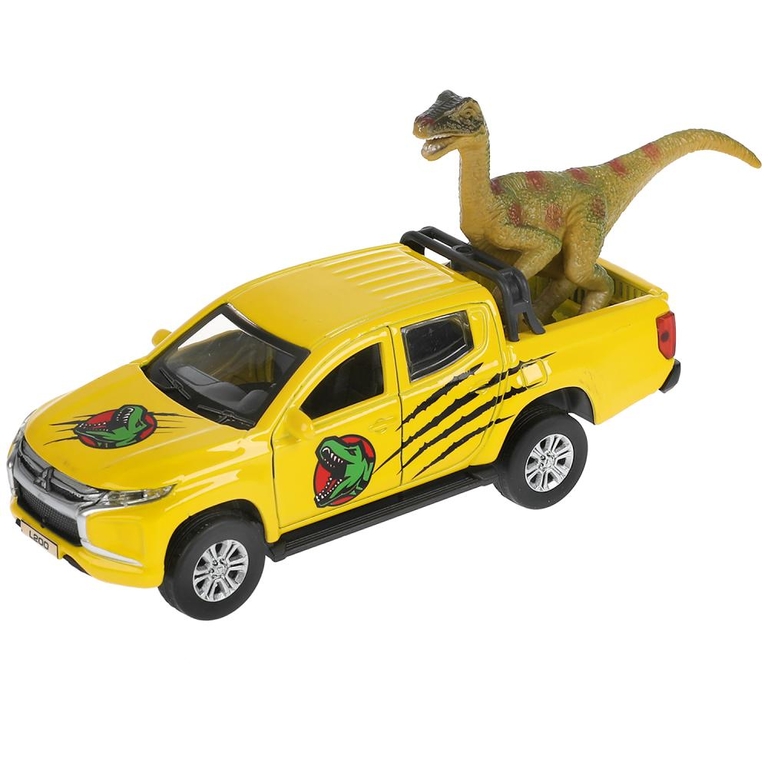 Машина Mitsubishi L200 Динозавры с динозавром 13 см