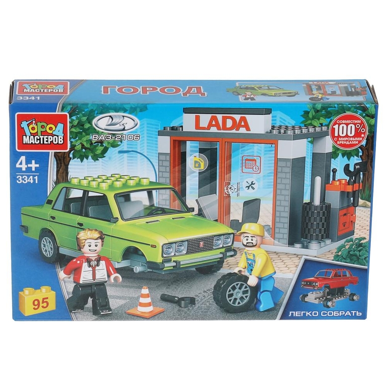 LADA конструктор LADA 2106 в автосервисе 95 деталей ТМ Город мастеров