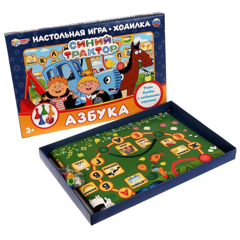 Игра-ходилка Азбука Синий Трактор