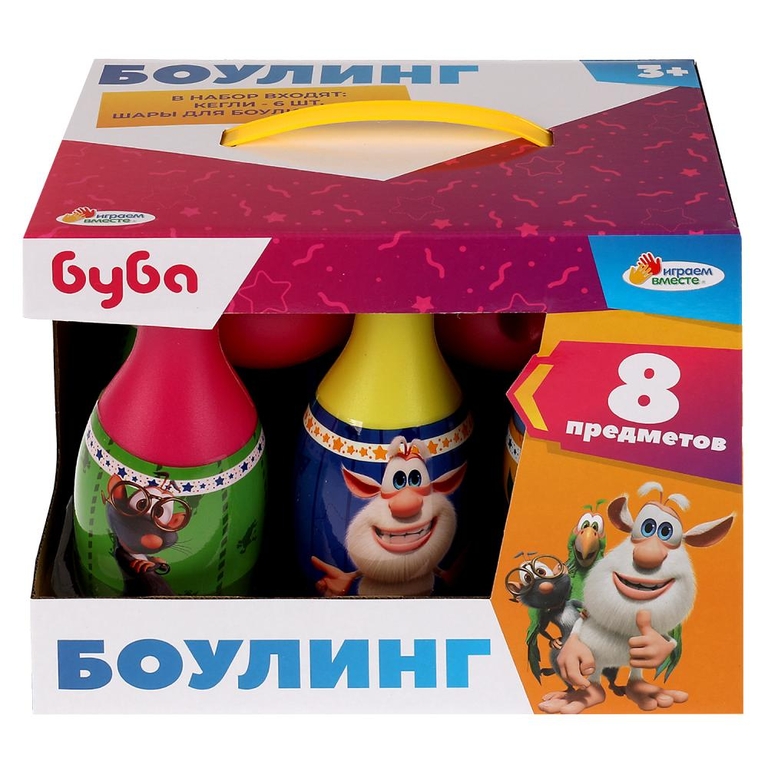 Набор для боулинга Буба 6 кеглей и 2мяча