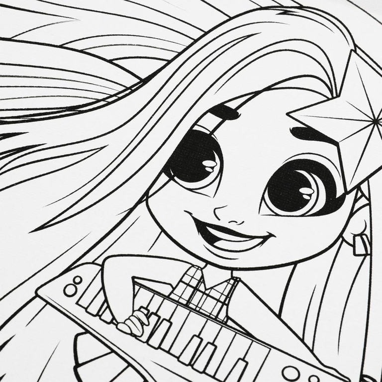 Набор для творчества Hairdorable холст для росписи по контуру