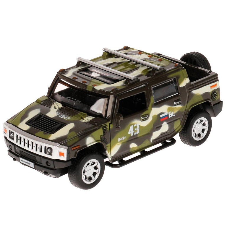 Модель металлическая HUMMER H2 PICKUP КАМУФЛЯЖ 12 см