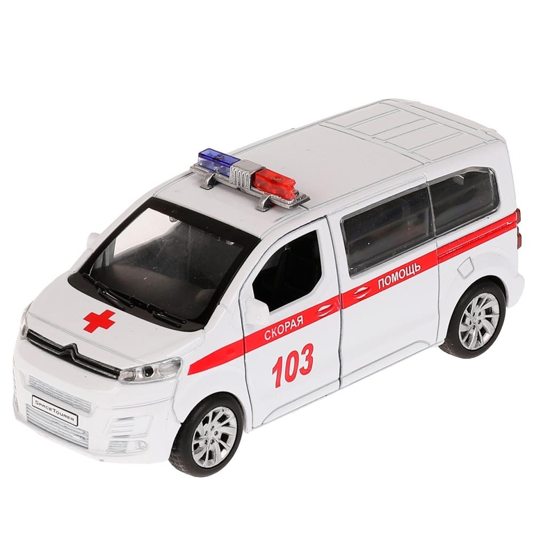 Модель CITROEN Space Tourer Скорая 12 см белый ТМ Технопарк