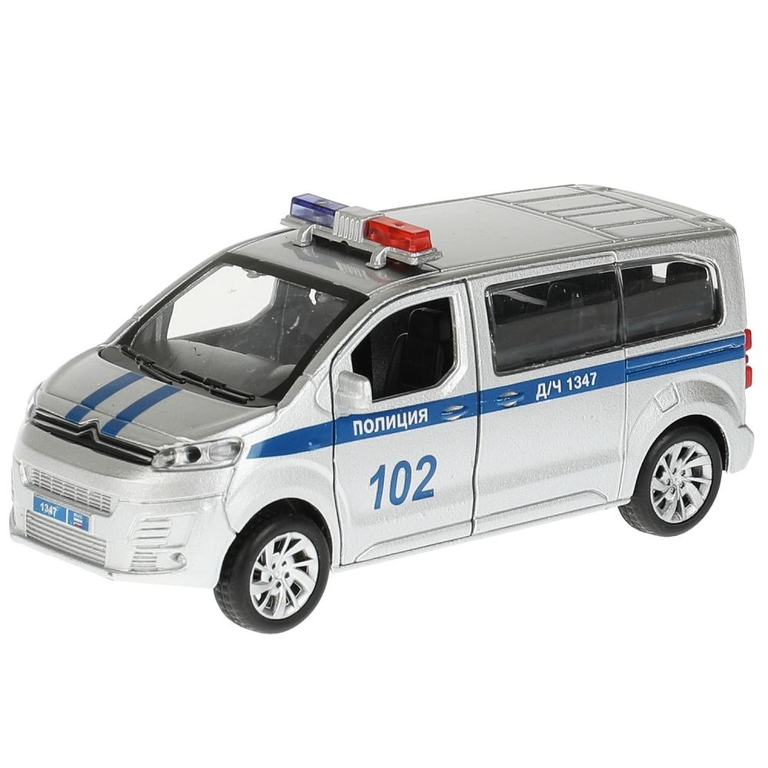 Модель металлическая свет-звук CITROEN SPACE TOURER ПОЛИЦИЯ 12 см