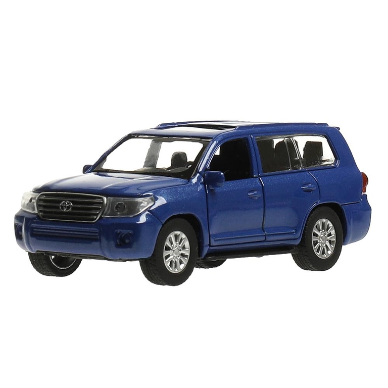 Модель металлическая TOYOTA LAND CRUISER 12 5 см двери инерц синий