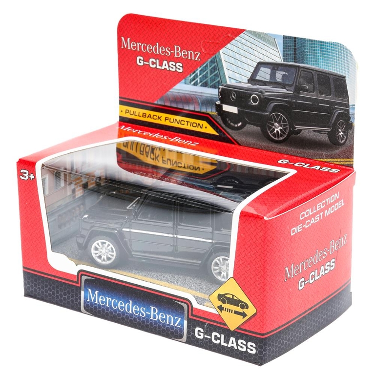 Модель металлическая mercedes benz g - класс 9 см, инерция