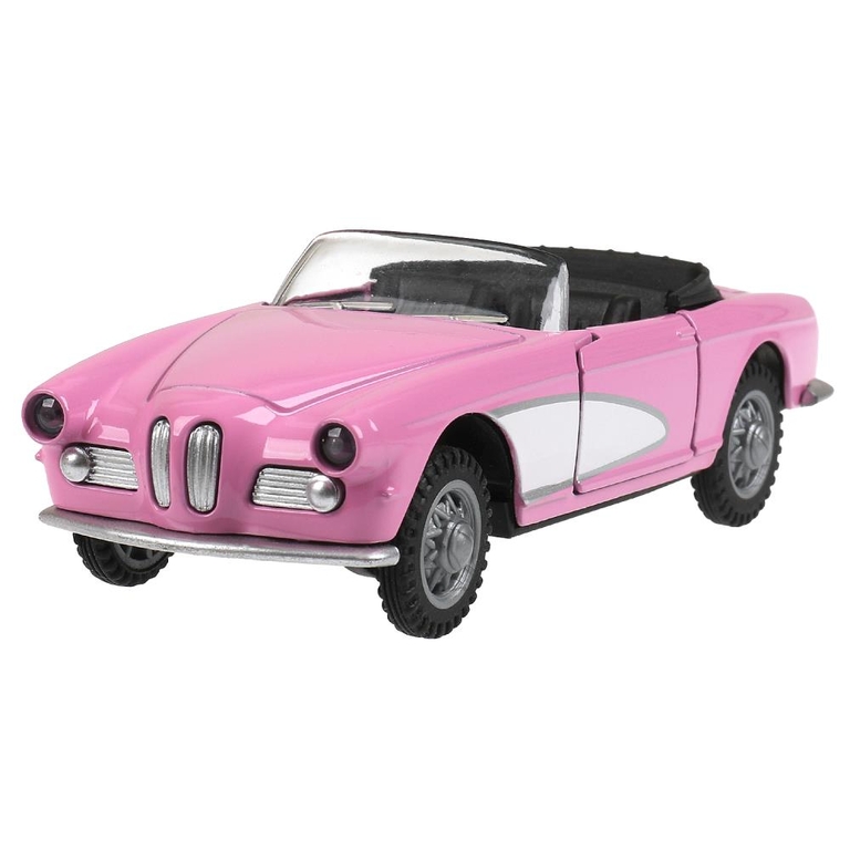 Модель металлическая кабриолет barbie свет - звук 12 см
