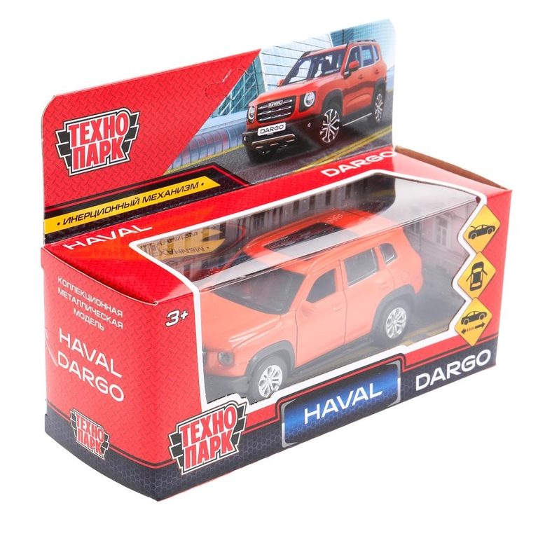 Модель металлическая HAVAL haval dargo,дл 12 см,дв,багаж,инер, терракотовый