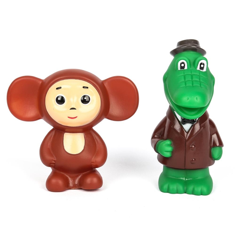 Игрушка Пластизоль Для Ванны Гена и Чебурашка