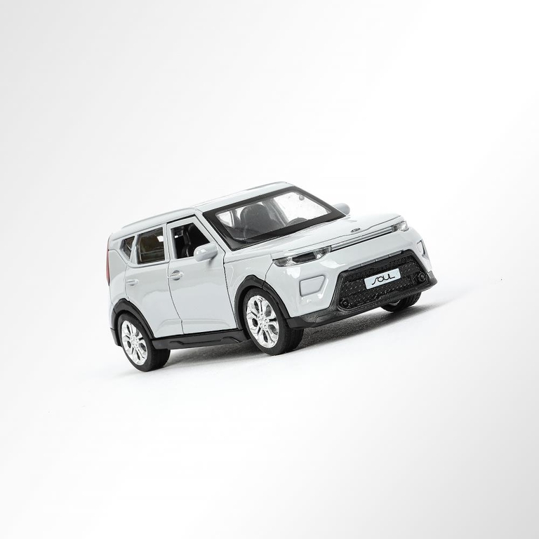 Модель металлическая KIA soul длина 12 см серебряный