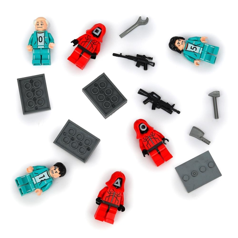 Конструктор фигурки игра в кальмара - 6 шт