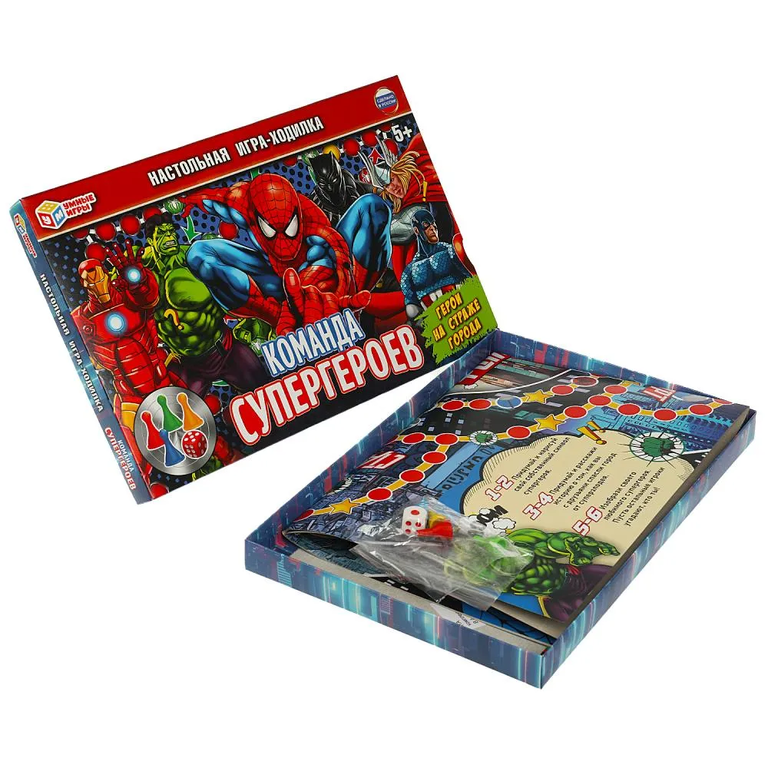 Настольная игра-ходилка Команда супергероев