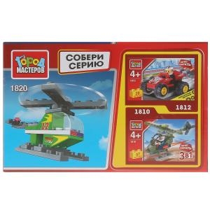 Конструктор Город Мастеров вертолет легко собрать с фигуркой 33 деталей