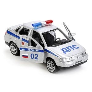 Машина ТМ Технопарк LADA 110 Полиция 12см