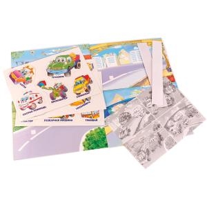 Настольная игра-ходилка ТМ Умка машинки с липучками