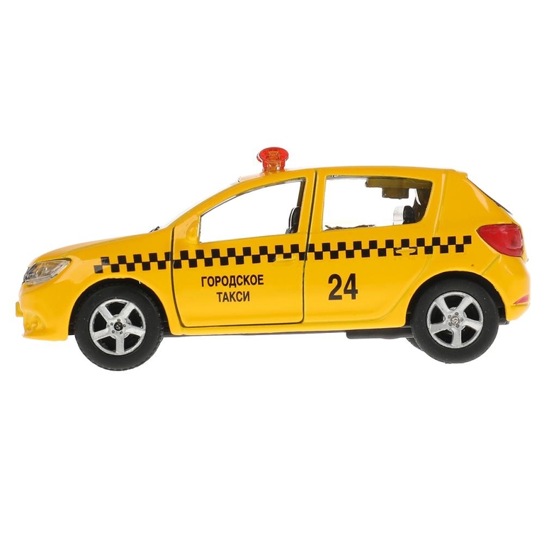 Модель металлическая RENAULT sandero ТАКСИ 12 см